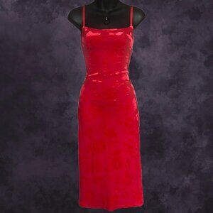 Red Steve Madden Midi Dress